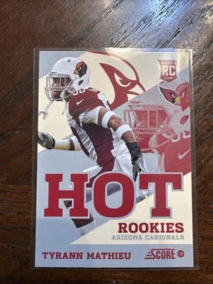 2013 Score Football Tyrann Mathieu Hot Rookies Card RC #44 Arizona Cardinals 🔥 - Image 1 of 2
