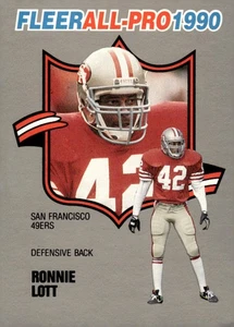 1990 Fleer #19 Ronnie Lott All-Pro - Picture 1 of 2