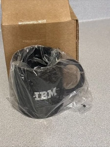 IBM black on black Matte mug cup NOS - Picture 1 of 7