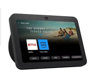 AMAZON ECHO SHOW 8 3rd GEN SMART DISPLAY SPEAKER BLACK TOUCHSCREEN VIDEOS *NEW* - Picture 1 of 7