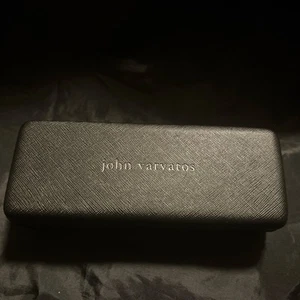 John Varvatos Eyeglasses Case Black Clamshell Hard Rectangular - Picture 1 of 3
