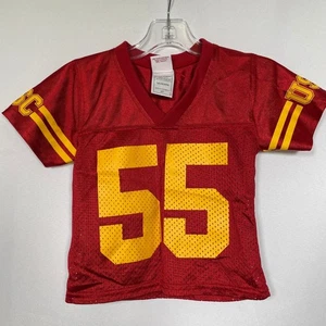 Junior Seau #55 USC Trojans Authentic Apparel Red Home Jersey Baby Toddler 2T - Picture 1 of 7