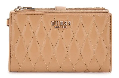 GUESS monedero Valla Zip Around Organizer L Beige - Imagen 1 de 3