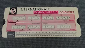 (B15) Internationale English Metric Slide Calculator Converter -Puget Sound Bank - Picture 1 of 3
