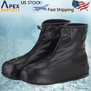 Anti-slip Silicone Rain Shoe Covers Reusable Waterproof Shoes Cover Protector - Picture 1 of 15