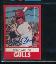 1980 TCMA #23 Bob Clark Salt Lake City Gulls Signed Autograph (GP50) SWSW6