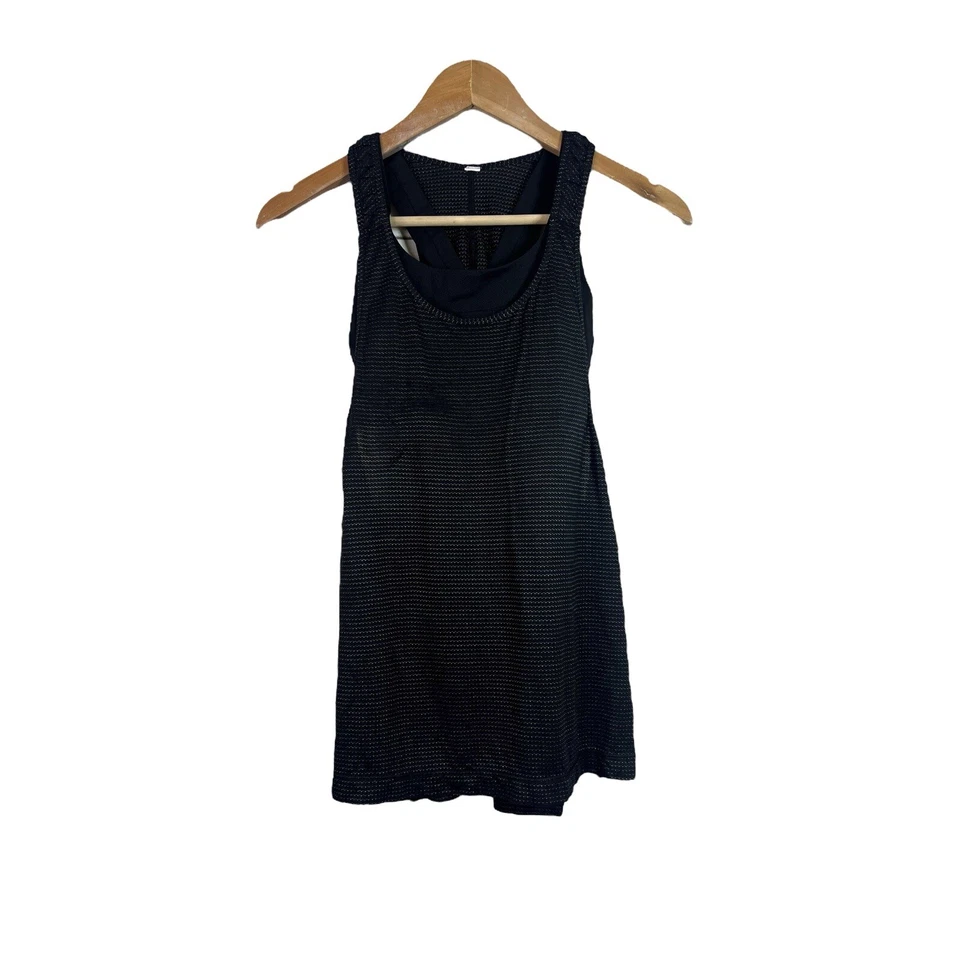 Camiseta sin mangas sujetador deportivo Lululemon Stash It negro dorado para mujer talla 6 Foto 1 de 4