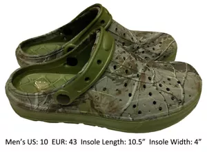 Mens Clogs Slipper Nursing Garden Beach Sandals Pool Shoes Green Camouflage 10 - Picture 1 of 3