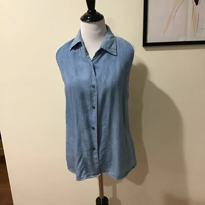 Jen's Pirate Booty Denim Super Soft Tencel Halter Top - Image 1 of 4