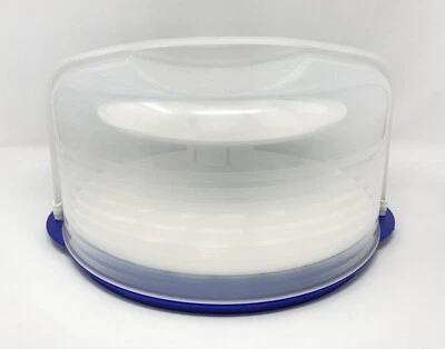 Tupperware Tartero Redondo r Tapa Transparente Azul 12 Pulgadas y Huevo Devilado St 3062B Foto 1 de 4