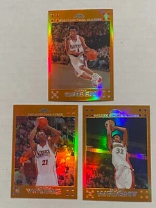 3) 2007-08 Topps Chrome ORANGE REFRACTOR RC Lot MINT Brandan Wright/Young + /199 - Picture 1 of 2