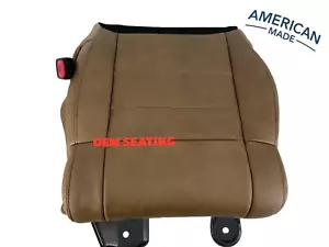 For 2012 Jeep Wrangler Rubicon,Driver Side Base Leather Seat Cover Dk Saddle Tan - Picture 1 of 6