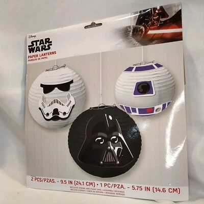 Star Wars Galaxy of Adventures Paper Lanterns (3ct) Birthday Party Supplies - Image 1 of 4