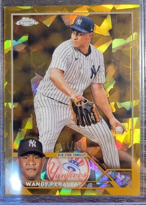 2023 Topps Chrome Update Sapphire Edition - Gold Wandy Peralta 14/50 - Image 1 of 2