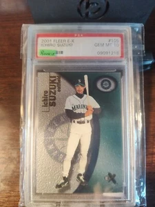 2001 Fleer EX E-X Ichiro Suzuki Rookie Card RC PSA 10 Mariners GEM MINT - Picture 1 of 2