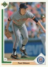#579 Paul Gibson - Detroit Tigers - 1991 Upper Deck Baseball