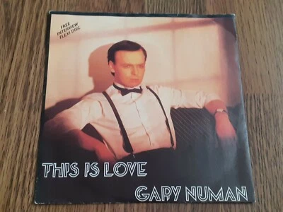 GARY NUMAN - THIS IS LOVE 7" + FLEXI DISC UK 1986 NUMA RECORDS - Image 1 of 4