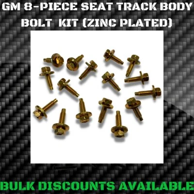 1963-1967 Chevrolet C2 Corvette Front Bench Bucket Seat Track Body BOLTS GM NOS - Image 1 of 2