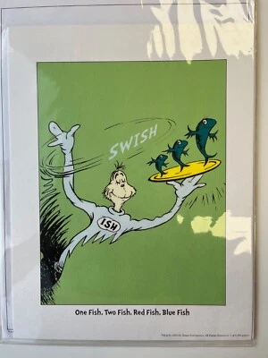 Dr. Seuss "Un pez, dos peces, peces rojos, peces azules" - Impresión artística Foto 1 de 2
