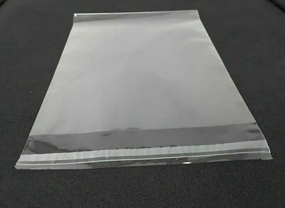 Clear Cello Bags 12 1/2x12 1/2 Resealable Cellophane OPP Poly Sleeves Packing - Image 1 of 4