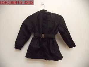 Shein Kids Girls Black Fuzzy Trim Hooded Thermal Lined Belted Winter Coat 9Years - Picture 1 of 9