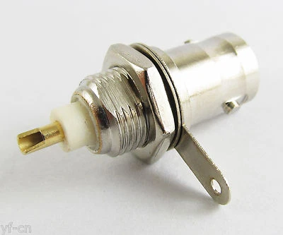 100pcs BNC Female Jack with Bulkhead Chassis Panel Mount Connector Nickel Plated - Image 1 of 4