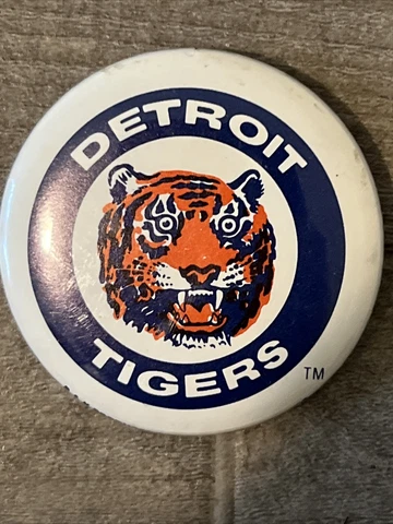Detroit Tigers MLB Magnet Fridge Locker Button 1" Round P&K 1988 Retro Vintage Cover