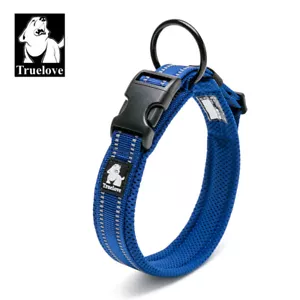 Dog Collar Truelove Air Mesh Soft Padded Adjustable Reflective XS S M L XL 2XL - Picture 1 of 25