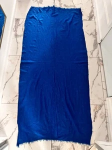 Eric Bompard 100% Kaschmir blau Schal Tuch Größe XL - Bild 1 von 10