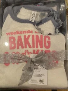 *NWT* JUSTICE GIRLS SIZE XL WEEKENDS ARE FOR BAKING COOKIES PLUSH PAJAMA SET - Picture 1 of 1
