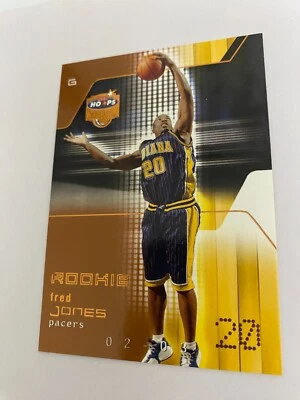 Tarjeta de novato 02-03 Hoops Stars Five-Star Fred Jones #176/299 Foto 1 de 2