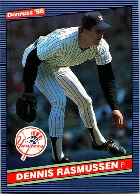 Dennis Rasmussen 1986 Donruss #336 New York Yankees - Image 1 of 2