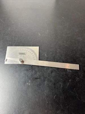 General Tools Stainless Steel Miter angle Protractor no. 17 Made in USA - Image 1 of 4