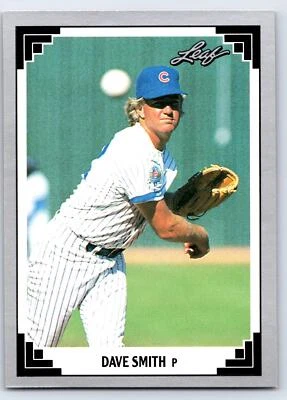 1991 Leaf #456 Dave Smith Chicago Cubs BASEBALL Card - Image 1 of 2