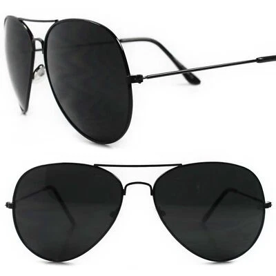 Gafas de sol clásicas retro inspiradas en Top Gun años 80 90 Fuerza Aérea negras para hombre y mujer Foto 1 de 4