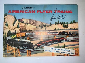 1957 A.C. Gilbert American Flyer Toy Trains 48 Pg.Catalog Brochure Book U17Z - Picture 1 of 11