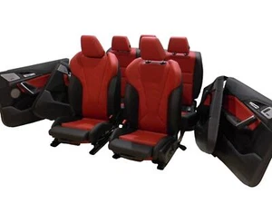 BMW U11 x1 InnenAusstattung Sportsitze Sitze Seats Sensatec Perf Coral Red/Black - Picture 1 of 13