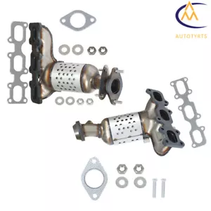 For 2013-2015 Ford Explorer 3.5L Front Left & Right Catalytic Converter Set of 2 - Foto 1 di 12
