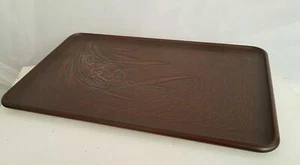 DISH WOOD CHINESE . PLATEAU EN BOIS CHINE Japon laque asie - Imagen 1 de 12