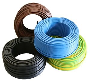 10 mm² Verdrahtungsleitung PVC-Aderleitung H07 V-K 10 diverse Farben - Einzelade