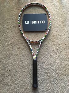 Wilson Clash 100L V2 Britto Hearts Tennis Racquet 4 3/8” Grip (Unstrung) New***