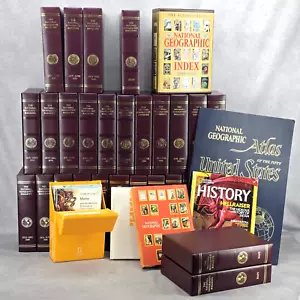 Vintage National Geographic Magazine Collection Slip Cases 1986-1998 Maps Index - Picture 1 of 13