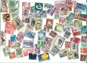 Asia, various countries, postage stamps x 73 mainly off paper - Picture 1 of 1