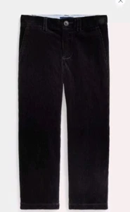 POLO RALPH LAUREN Sz 8 Y BOYS CLASSIC CORDUROY STRETCH PANT Black Adjustable 107 - Picture 1 of 8