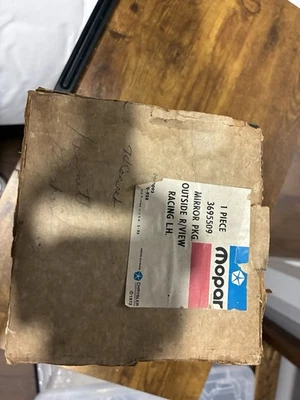 66-74 MOPAR DODGE PLYMOUTH DRIVERS LH CHROME DOOR MIRROR REMOTE CHARGER GTX DART - Image 1 of 4