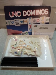 [80/81 Tiles] Vintage 1990 International Games Uno Dominos Game - Missing 1 Tile - Picture 1 of 5