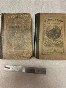 Lot of 2 Arithmetic School Books from the mid-1800's - Picture 1 of 19