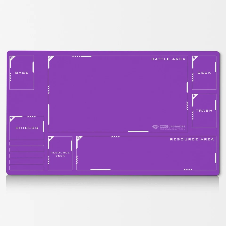 Tapete de jogo de cartas Gundam com zonas - Tapete de cartas 24"x14" para tapete de jogo de presente GCG - Imagem 1 de 4