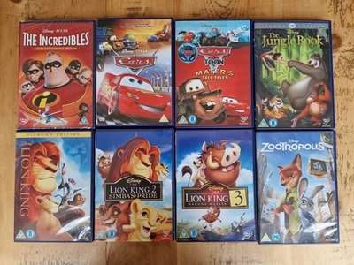 Disney bundle - Lion King 1 2 3 Cars Jungle Book Incredibles Zootropolis - Image 1 of 3