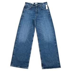 Pantalones de mezclilla Citizens of Humanity Ayla holgados con puños para mujer 29 Claremont Indigo nuevos - Imagen 1 de 18